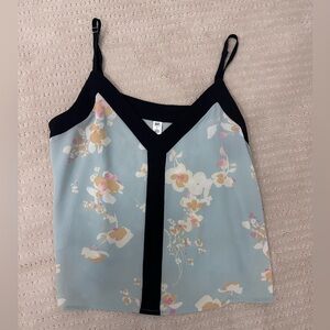 BP Floral Top - Black and Blue